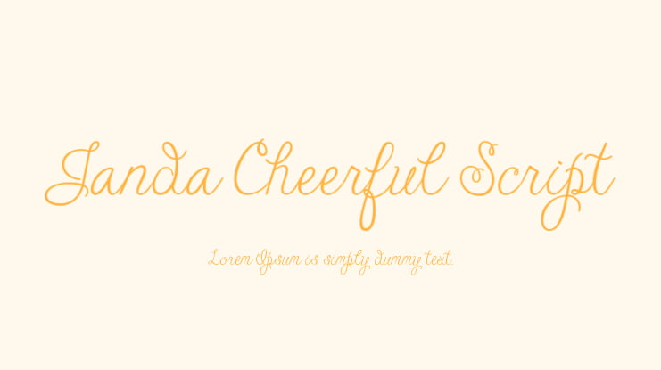 Janda Cheerful Script Font