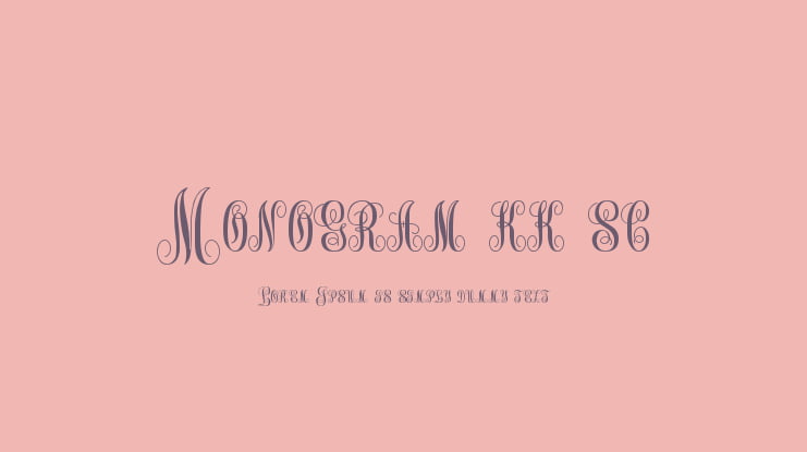 Monogram kk sc Font
