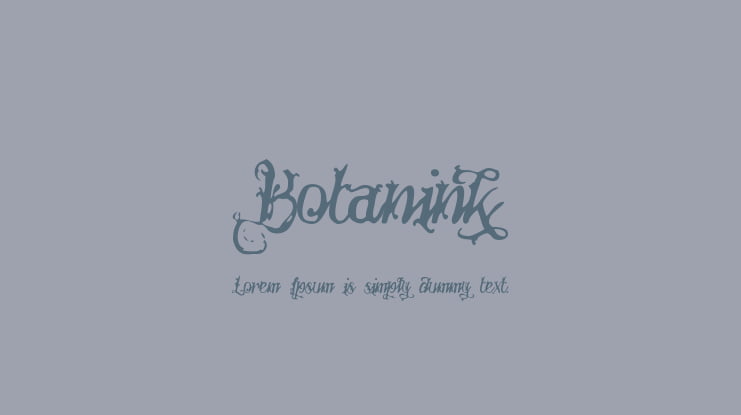 Botanink Font