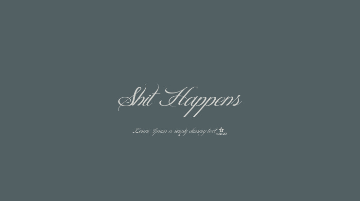 Shit Happens Font