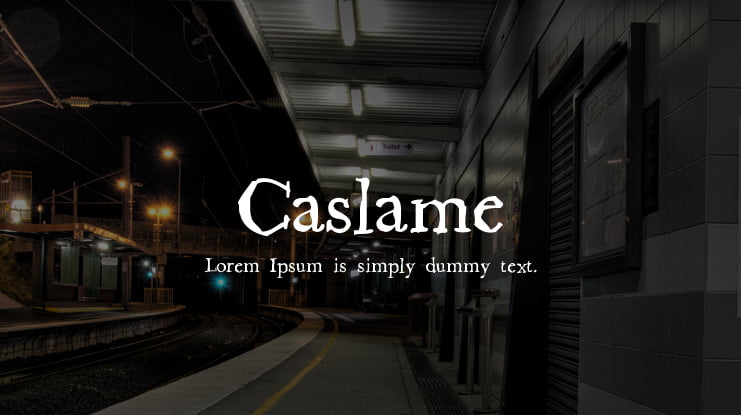 Caslame Font