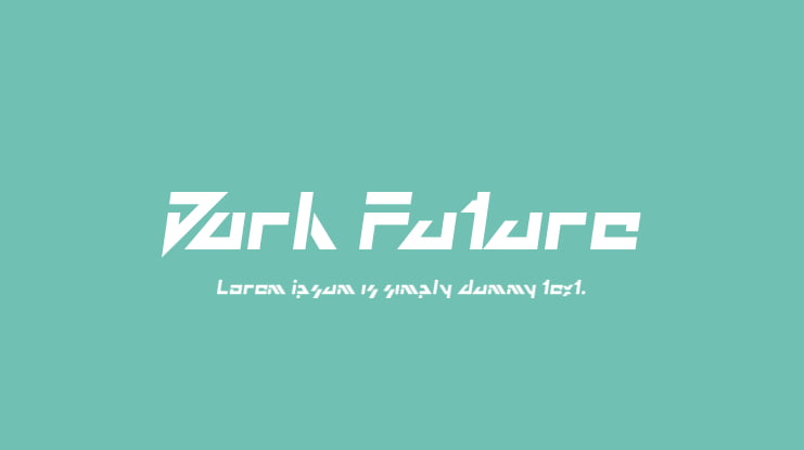 Dark Future Font