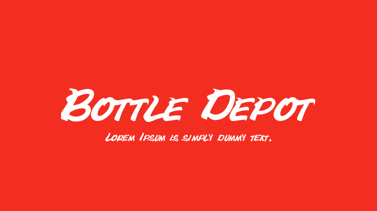 Bottle Depot Font