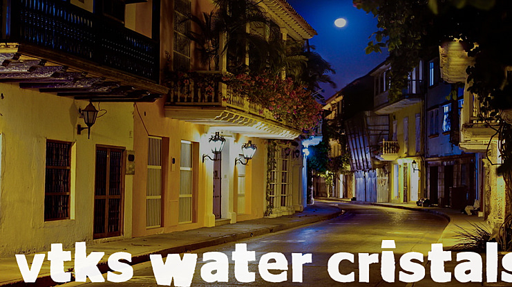 VTKS Water Cristals Font