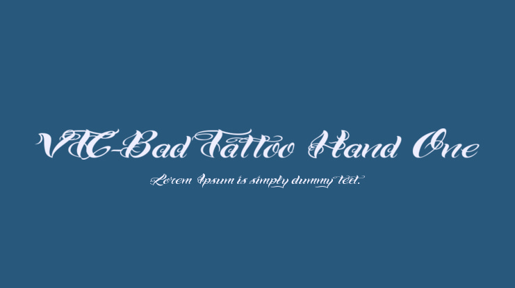 VTC-Bad Tattoo Hand One Font