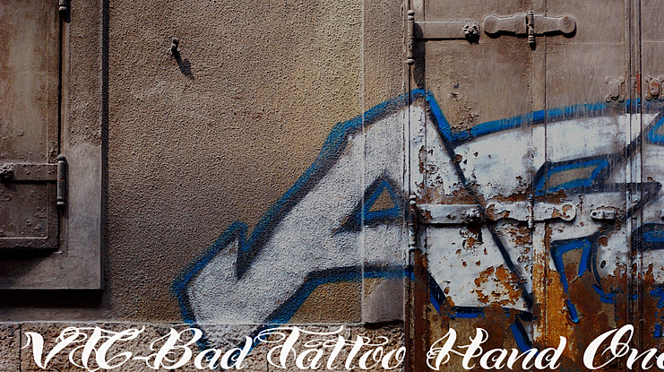 VTC-Bad Tattoo Hand One Font