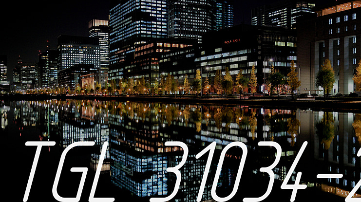 TGL 31034-2 Font
