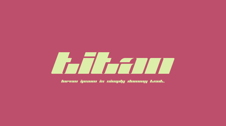Titan Font
