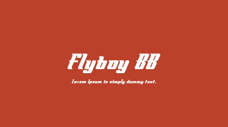 Flyboy BB Font