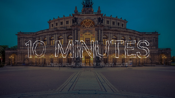 10 Minutes Font