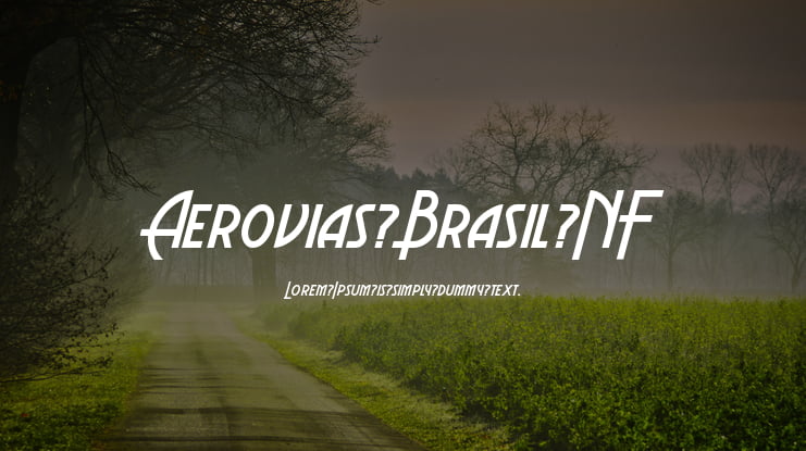 Aerovias Brasil NF Font