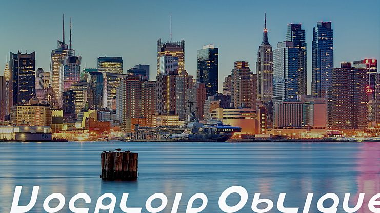 Vocaloid Oblique Font