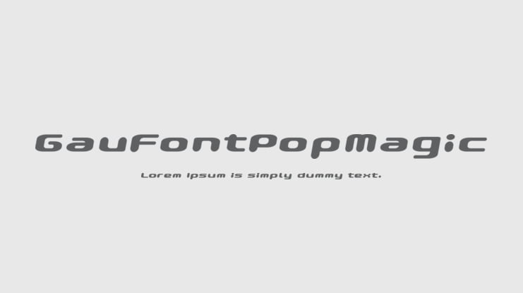 GauFontPopMagic Font
