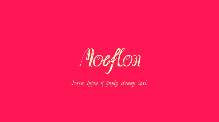 Moeflon Font