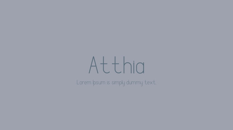 Atthia Font Family