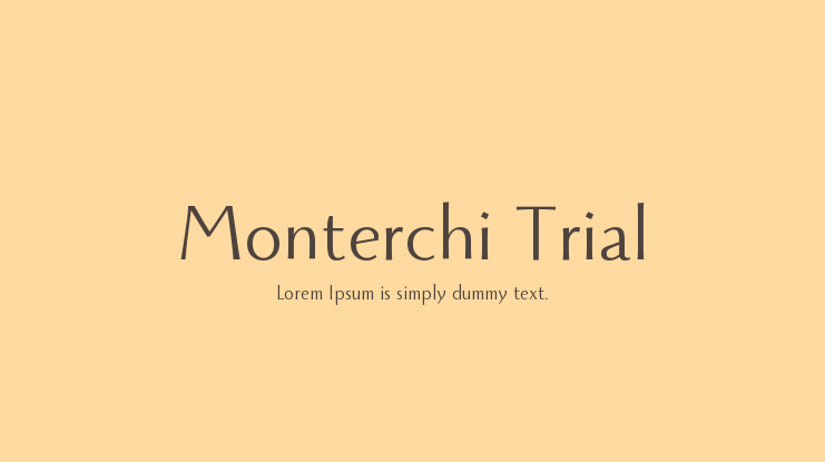 Monterchi Trial Font Family
