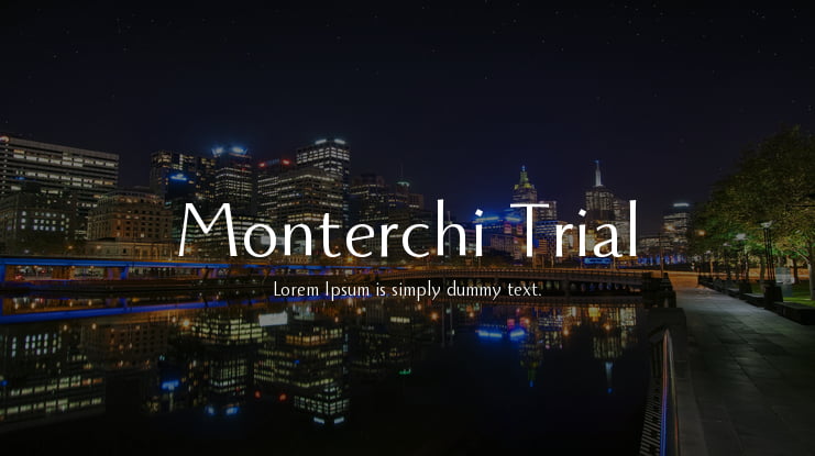 Monterchi Trial Font Family