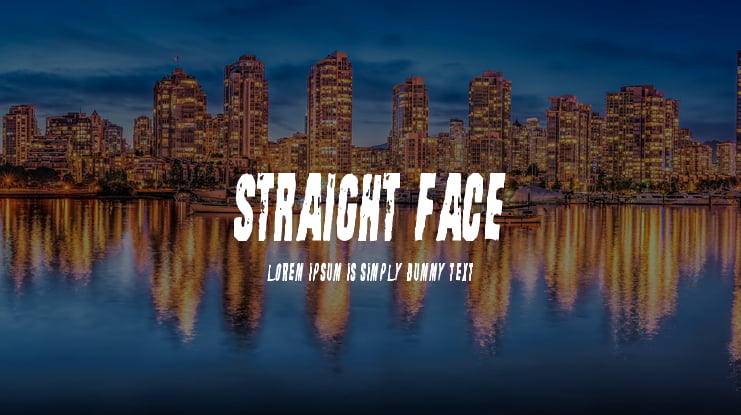Straight Face Font