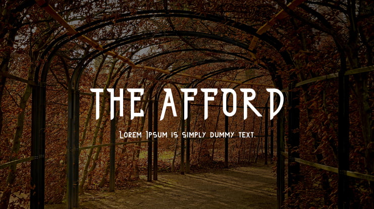 THE AFFORD Font Family