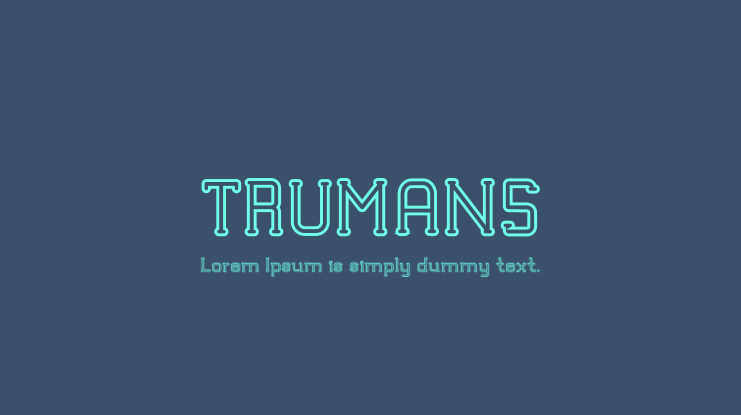 TRUMANS Font Family