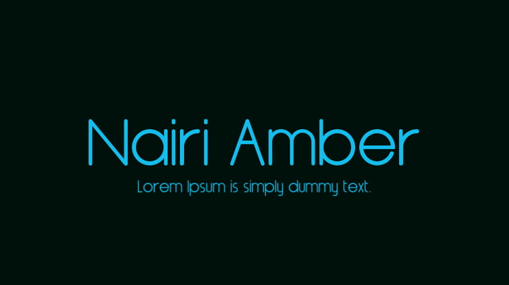 Nairi Amber Font Family