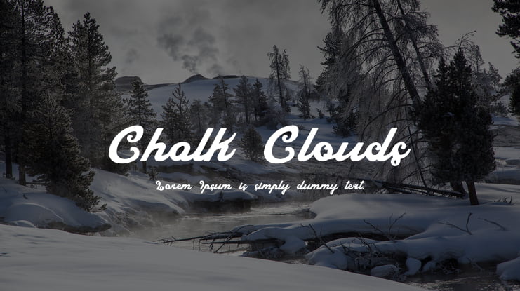 Chalk Clouds Font