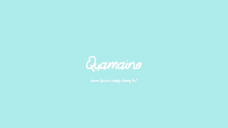 Quamaine Font Family