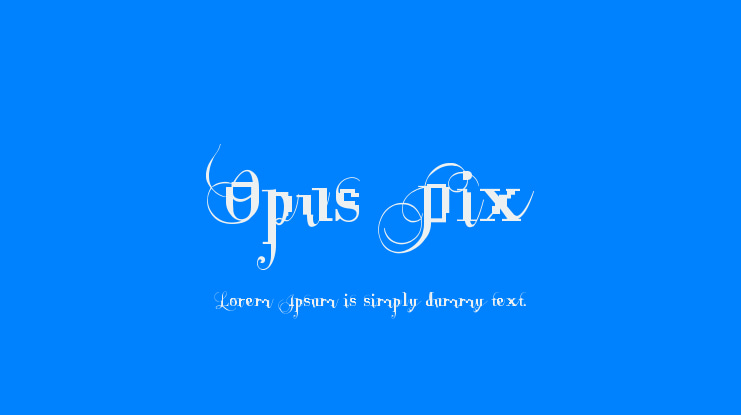 Opus Pix Font