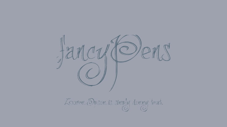 fancyPens Font