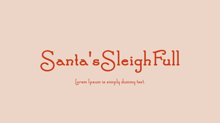 Santa'sSleighFull Font Family