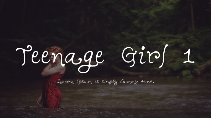 Teenage Girl 1 Font Family