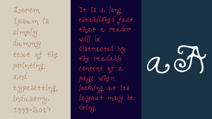 Teenage Girl 1 Font Family