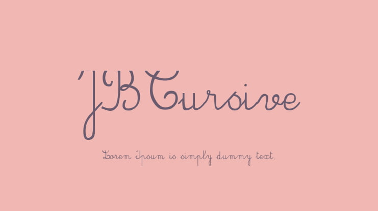 JBCursive Font