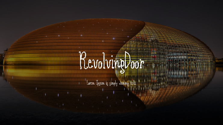 RevolvingDoor Font