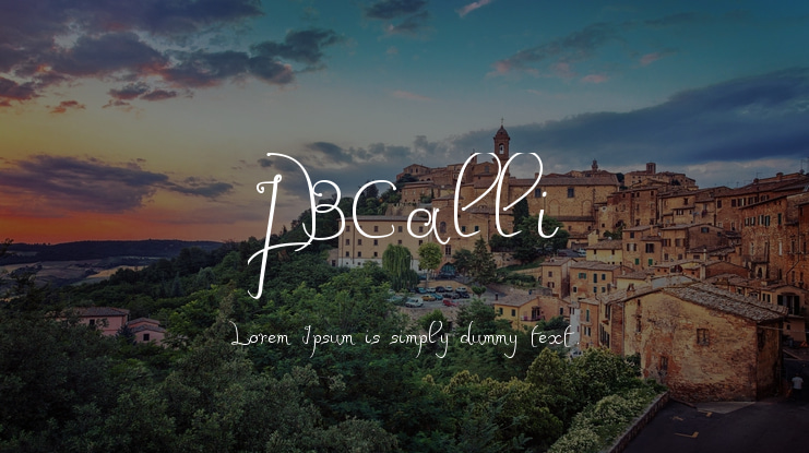 JBCalli Font Family