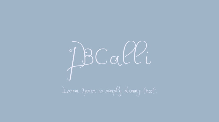JBCalli Font Family