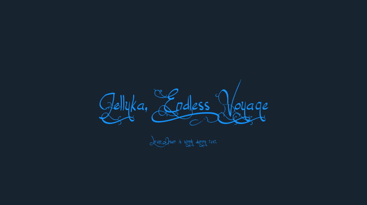 Jellyka, End_less Voyage Font