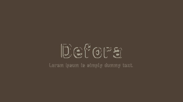 Defora Font