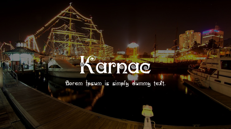 Karnac Font