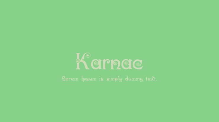 Karnac Font
