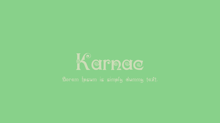 Karnac Font