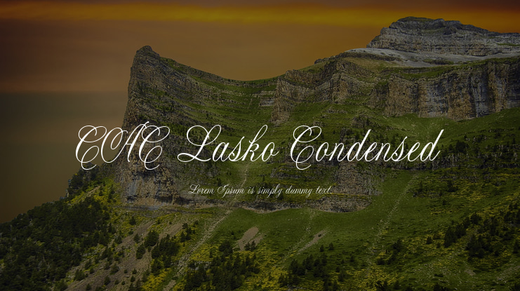 CAC Lasko Condensed Font