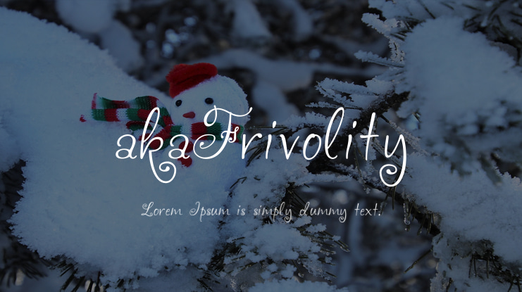 akaFrivolity Font
