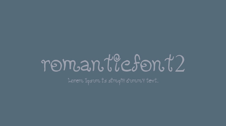 romanticfont2 Font