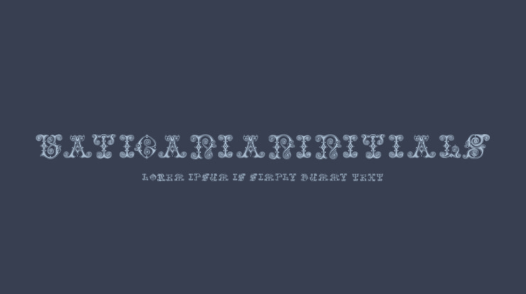 VaticanianInitials Font