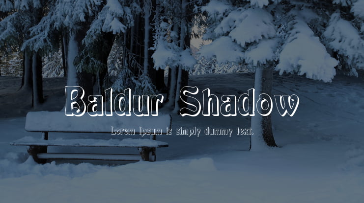 Baldur Shadow Font Family