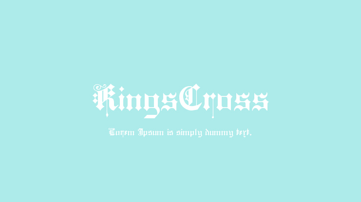 KingsCross Font
