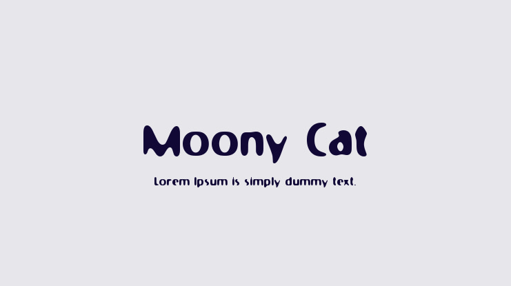 Moony Cat Font
