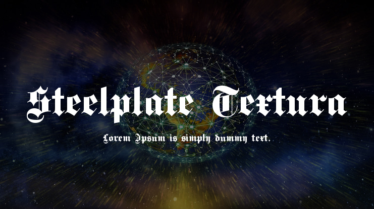 Steelplate Textura Font