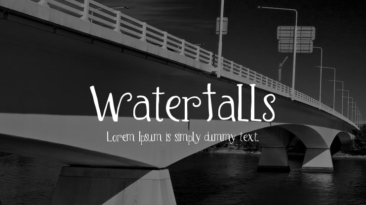 Waterfalls Font